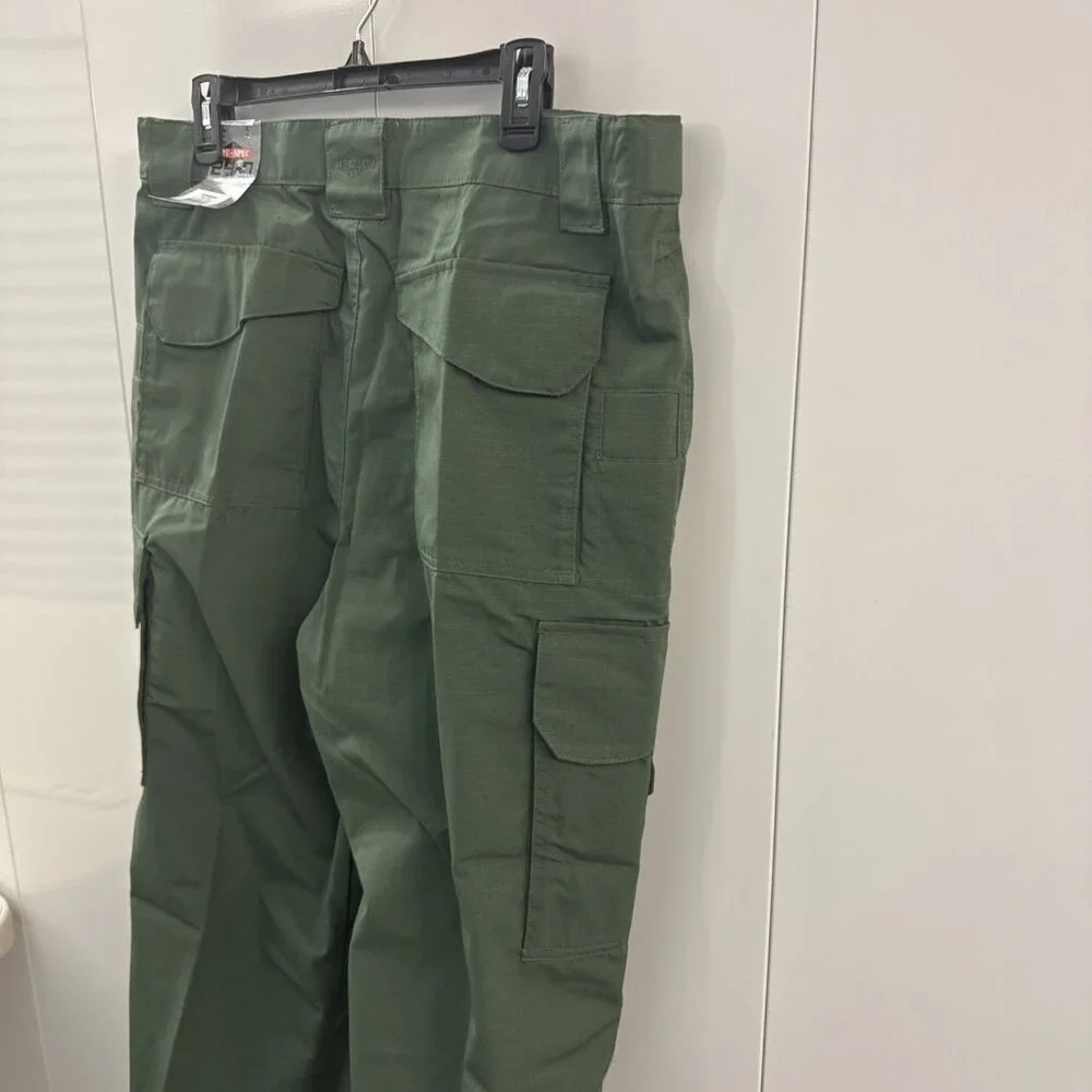 TRU-SPEC Pants Mens 36x32‎ Green 24-7 Series Tactical Cargo Teflon Ripstop NWT
